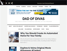 Tablet Screenshot of dadofdivas.com